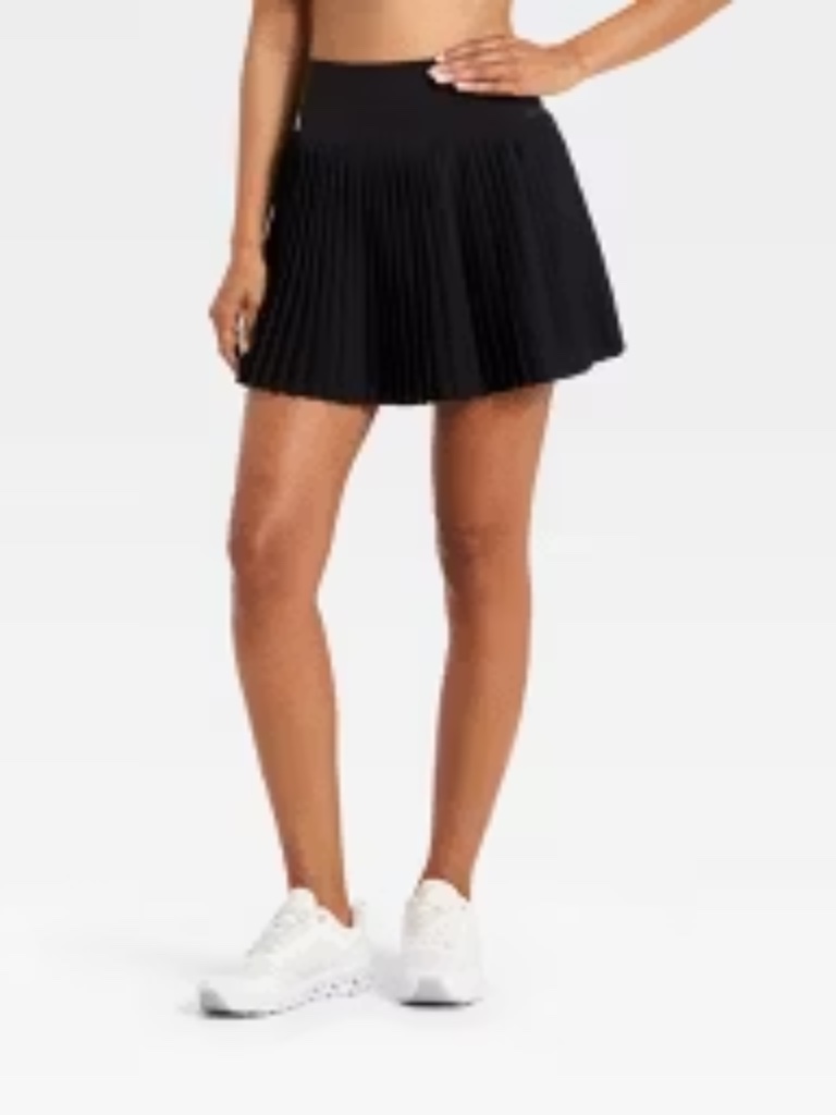 Brand New Kyodan Textured Waffle Flare Athleisure Black Skort